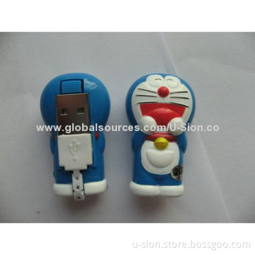 Customized Cartoon Plastic USB Flash Drive, Promotional Gifts or Collections, OEM Orders are Welcome